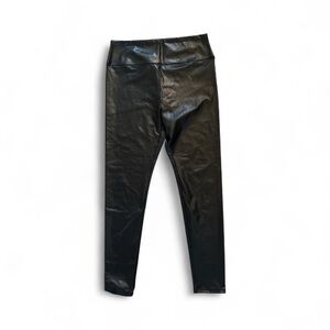 Wild Fable Womens Shiny Faux Leather Black Leggings Medium